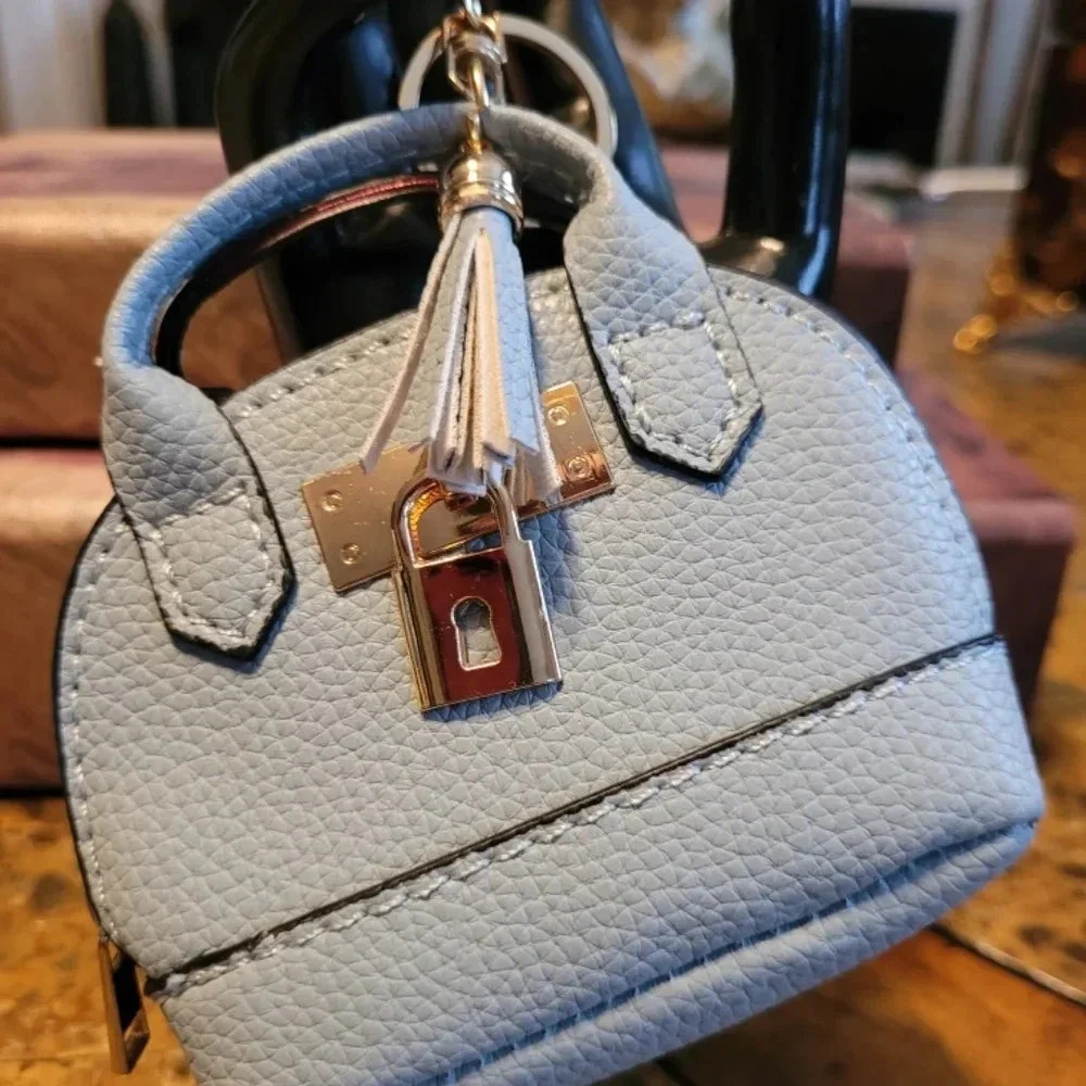 Elegant Light Blue Mini Handbag iPad case - Picture 8 of 9